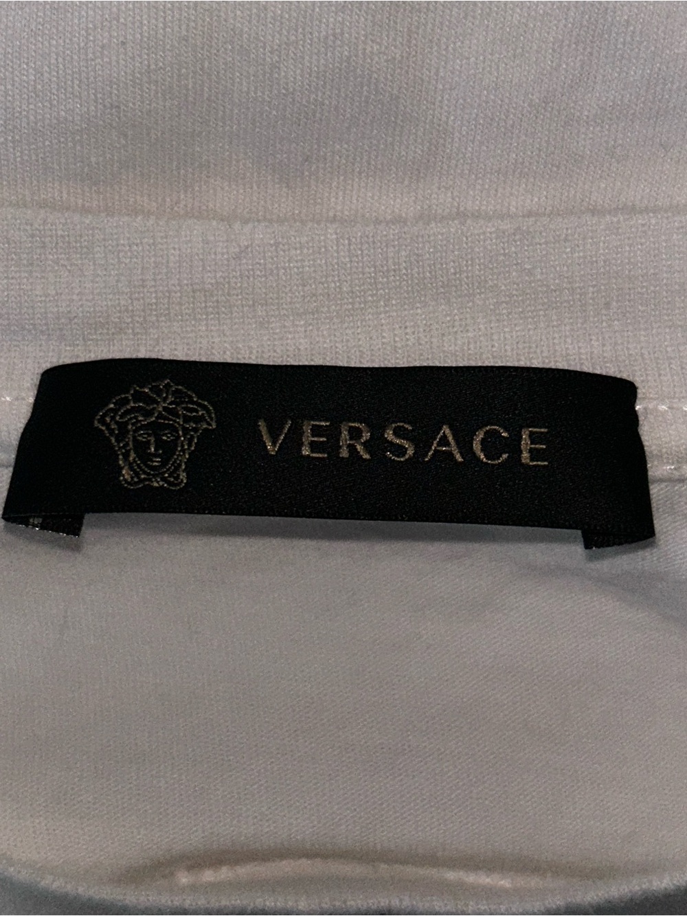 Versace White Short Sleeve Tee with Medusa logo - Picture 4 of 4